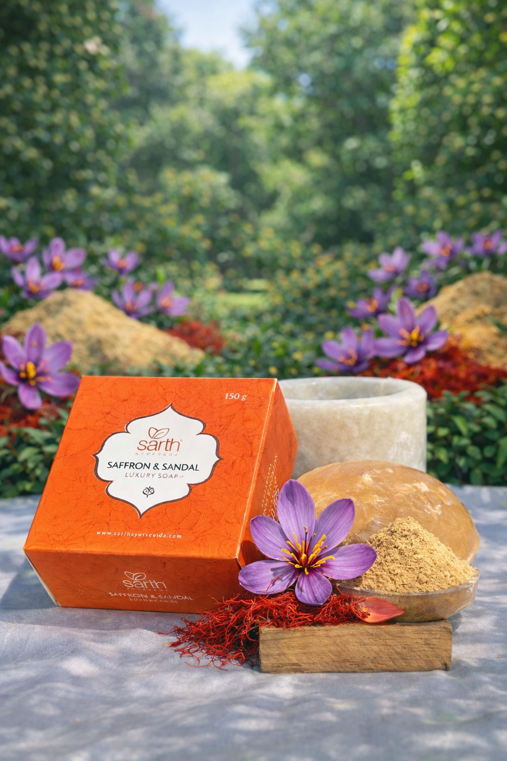 Sarth Saffron & Sandal Luxury Ayurvedic Soap
